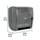 Dispensador de ABS para toalla de papel en rollo,humo, FOSET 3
