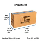 Extensión 10 cm latón cromado para contra de lavabo, 1-1/4' 7