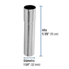 Extensión 15 cm latón cromado para contra de lavabo, 1-1/4' 3