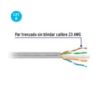 Metro de cable UTP CAT6, Bobina de 305m, gris, VOLTECK 3