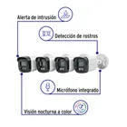 Kit video vigilancia, 4 canales, 4 cámaras, 5MP, Disco 1TB 3