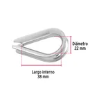 Bolsa con 10 guardacabos para cable de acero de 1/4', FIERO 3