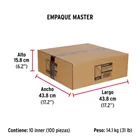 Bolsa con 10 guardacabos para cable de acero de 1/4', FIERO 8