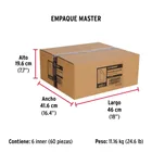 Bolsa con 5 guardacabos para cable de acero de 7/16', FIERO 8