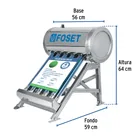Exhibidor con maqueta de calentador de agua solar, FOSET 2