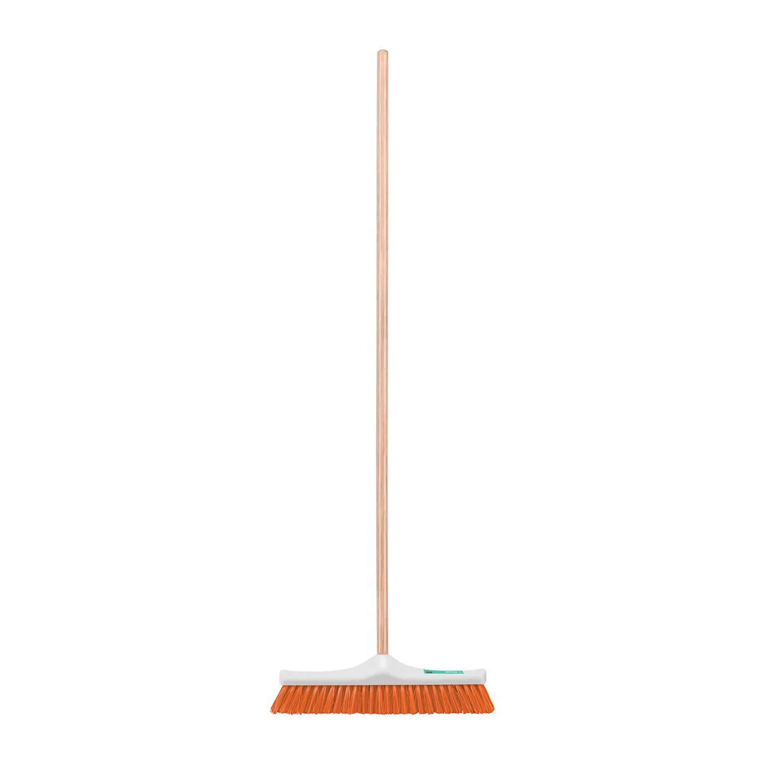 Cepillo para barrer cerda rígida de 40 cm, bastón de madera
