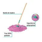 Trapeador de microfibra española, bastón de 120 cm, KLINTEK 2