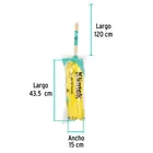 Trapeador de microfibra lisa, bastón de 120 cm, KLINTEK 3