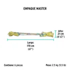 Trapeador de microfibra lisa, bastón de 120 cm, KLINTEK 5