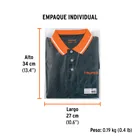 Playera polo performance para hombre, gris, M, TRUPER 6