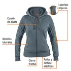 Sudadera gris para dama, talla CH, TRUPER 3