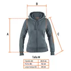 Sudadera gris para dama, talla M, TRUPER 4