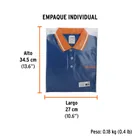Playera polo performance para mujer, azul, G, TRUPER 6