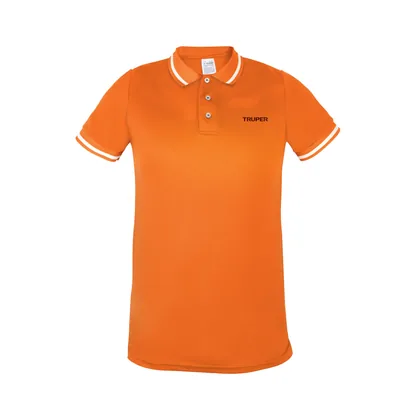 Playera polo performance para hombre, naranja, M, TRUPER