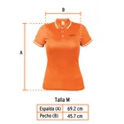 Playera polo performance para mujer, naranja, M, TRUPER 5