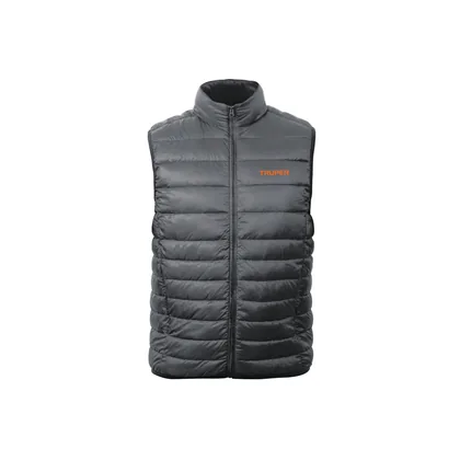 Chaleco de plumas ligero para hombre, gris, M, TRUPER