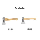 Mango hickory 15 1/2' para hacha cazadora y europea 1-3/4 lb 3