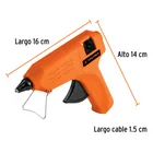 Pistola eléctrica de 25W para silicón de 1/2', 220V, TRUPER 3
