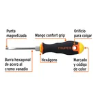 Desarmador cabinet 3/16 x 3' mango Comfort Grip, TRUPER 4