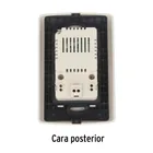 Contacto aterrizado + 2 puertos USB, marfil, línea Italiana 4