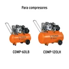 2 ruedas de repuesto para COMP-60LB y COMP-120LH, TRUPER 2