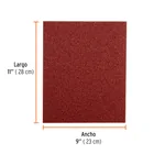 Lija de esmeril roja grano 50 de óxido de aluminio, TRUPER 2