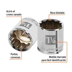 Dado de 1-1/4', 12 puntas, cuadro 1/2', TRUPER 2