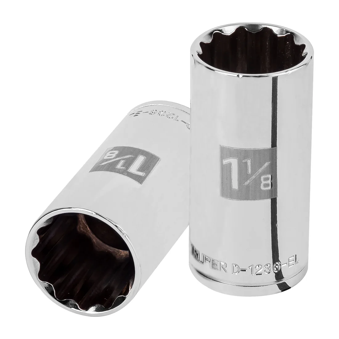 Dado largo de 1-1/8', 12 puntas, cuadro 1/2', TRUPER