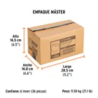 Dado de impacto de 1-1/8', 6 puntas, cuadro 1/2', TRUPER 7