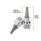 Dado punta hexagonal de 3/16', cuadro 3/8', TRUPER 3
