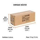 Caja con 2500 clavos calibre 16, 38 mm para CLNE-16, TRUPER 7