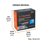 Caja con 2500 clavos calibre 16, 40 mm para CLNE-16, TRUPER 6