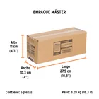 Caja con 2500 clavos calibre 16, 40 mm para CLNE-16, TRUPER 7