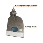Azadón oreja y martillo No. 2 de 2.8 lb, sin mango, TRUPER 2