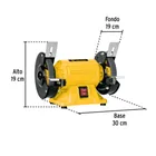Esmeril de banco de 6' de 1/4 HP (185 W), PRETUL 4