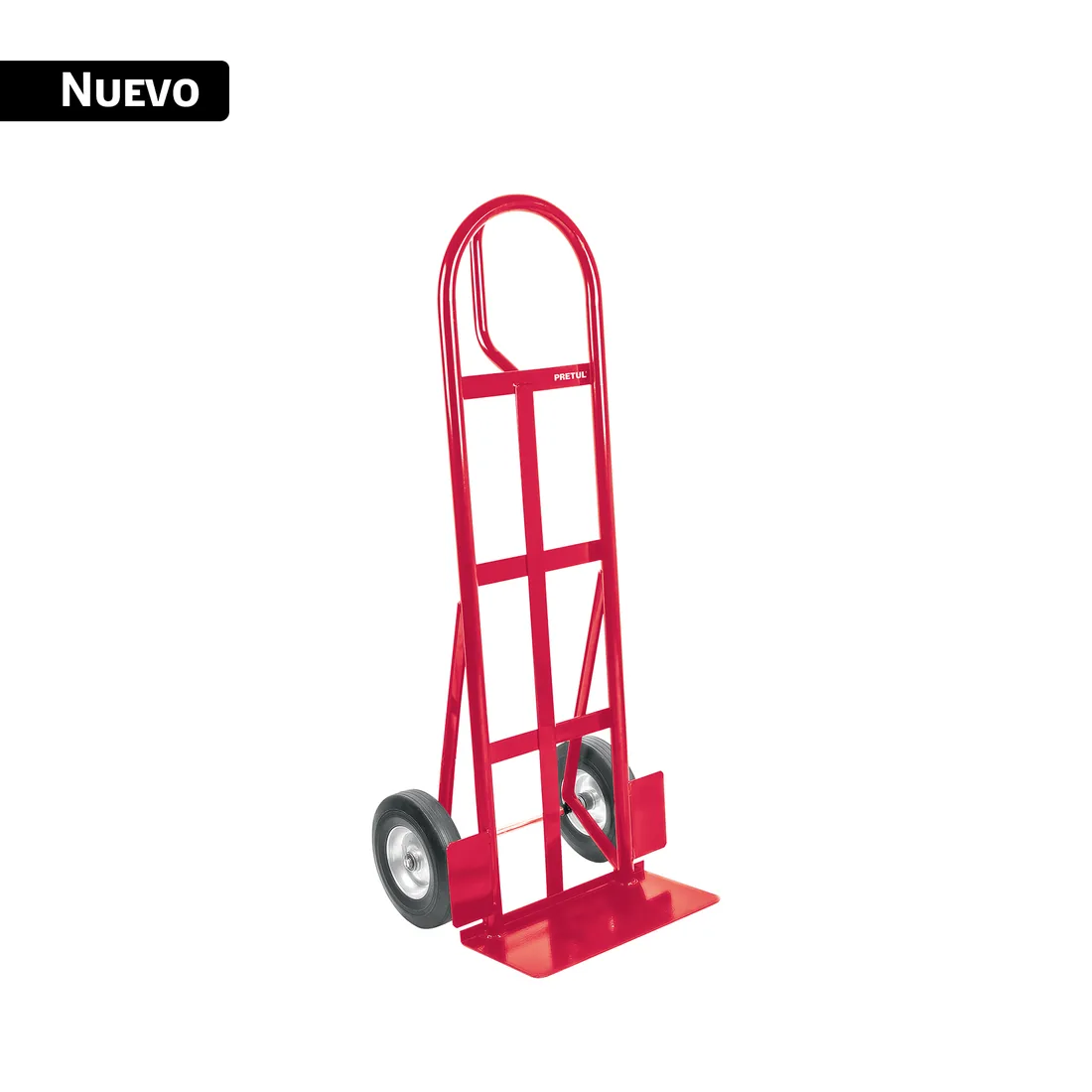 Diablo de carga de 370 kg, ruedas de hule sólido, asa 'D'