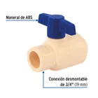 Válvula de esfera desmontable de CPVC de 3/4', FOSET 2
