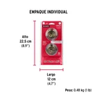 Cerrojo llave-llave latón antiguo, llave puntos, HERMEX 7