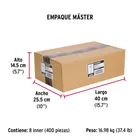 Caja con 50 taquetes arpón de 3/8' x 2-3/4', FIERO 6