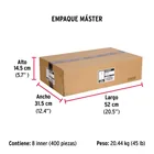 Caja con 50 taquetes arpón de 3/8' x 3-1/2', FIERO 6