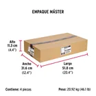 Caja con 25 taquetes arpón de 5/8' x 5', FIERO 6