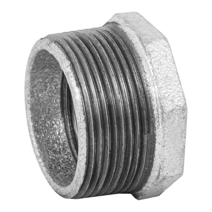 Reducción bushing acero galvanizado 1-1/2 x1-1/4', FOSET
