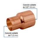 Reducción bushing de cobre 1-1/2 x 1', FOSET 2