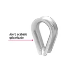 Bolsa con 5 guardacabos para cable de acero de 5/8', FIERO 2
