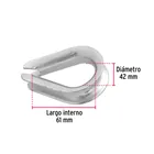 Bolsa con 5 guardacabos para cable de acero de 5/8', FIERO 3