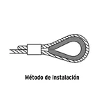 Bolsa con 5 guardacabos para cable de acero de 5/8', FIERO 4