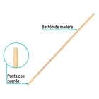 Bastón de madera de 48' para escobas de limpieza, KLINTEK 2