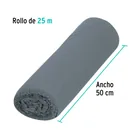 Rollo de 25 m de franela gris de algodón, KLINTEK 3