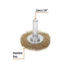 Carda circular 1-1/2' alambre fino para taladro, TRUPER 2