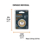 Carda circular 1-1/2' alambre fino para taladro, TRUPER 5